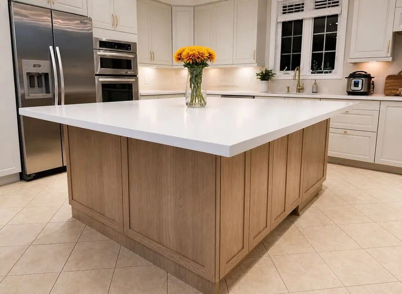 Custom kitchen island renovation - VDR Contracting Burlington Halton Region